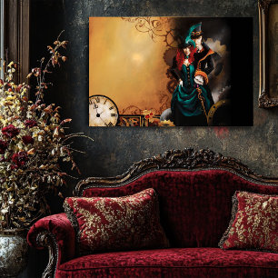 Victorianskt Steampunk-par Poster