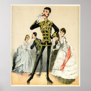 Victoriansoldat av de 10th kungliga hussarsna poster