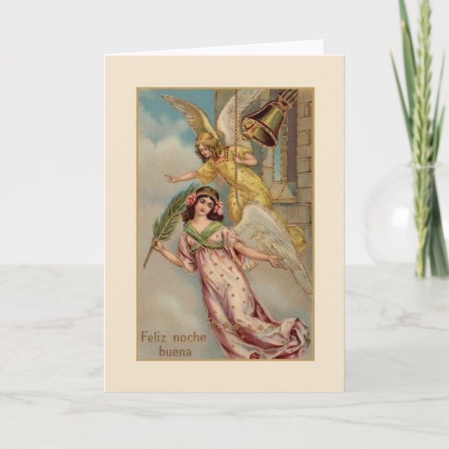 Victorianspanjor/latinamerikansk julkort helgkort (Framsida)