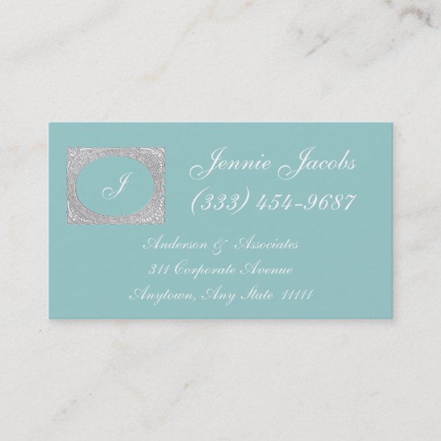 Victorianstilram med ett snidit utseendemässigt visitkort (Framsida)