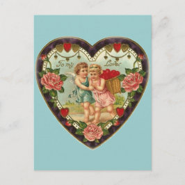 Victorianvalentin till min kärlek II Helg Vykort