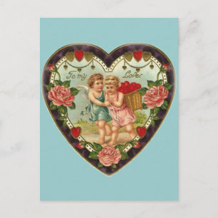 Victorianvalentin till min kärlek II Helg Vykort