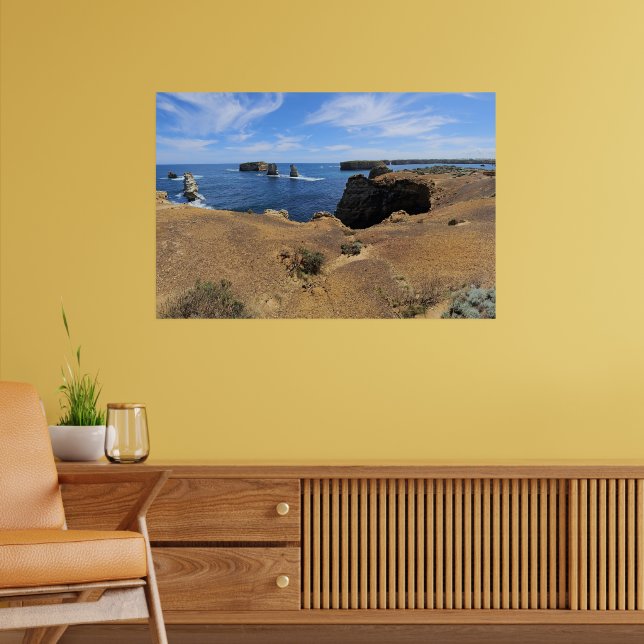Victorias Bay of Islands kustpanorama Poster (Vardagsrum 2)