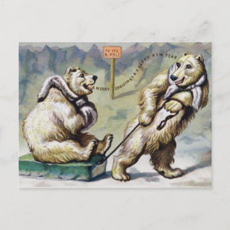 Victorias Polar Bears jul Vykort
