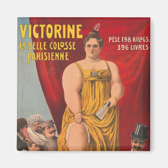 Victorine, den vackra parisiska stora kvinnan magnet (Framsidan)