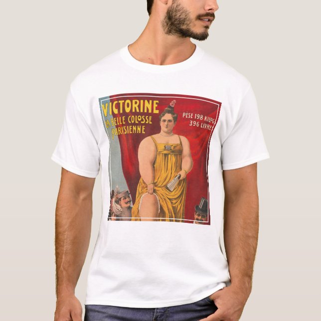 Victorine, den vackra parisiska stora kvinnan t shirt (Framsida)