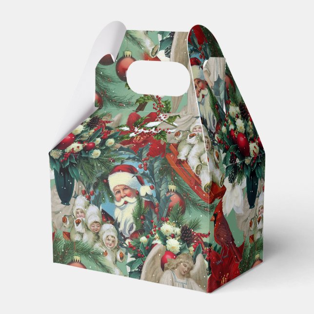 Victorinsk julporträtt presentaskar (Framsidan Sidan)