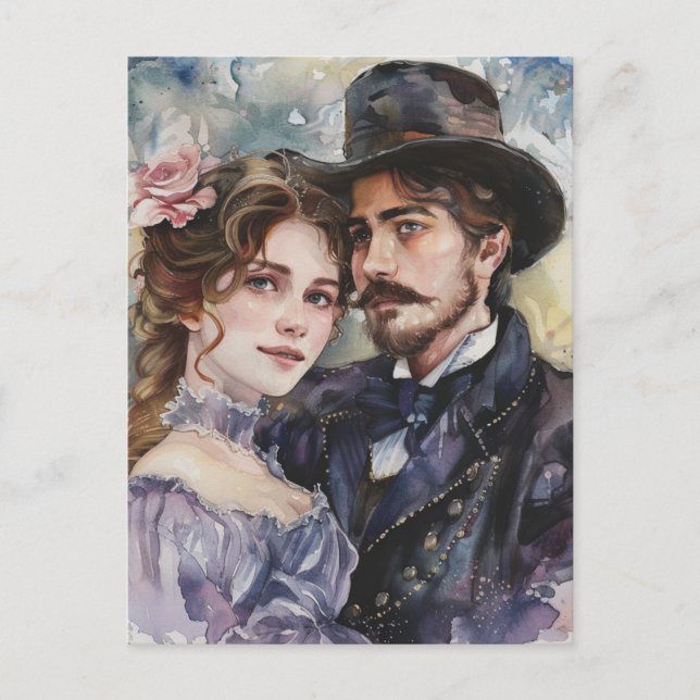 Victorinsk Par Vykort (Framsida)