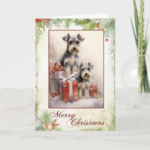 Victorinsk Schnauzer Valp Jul Helgkort
