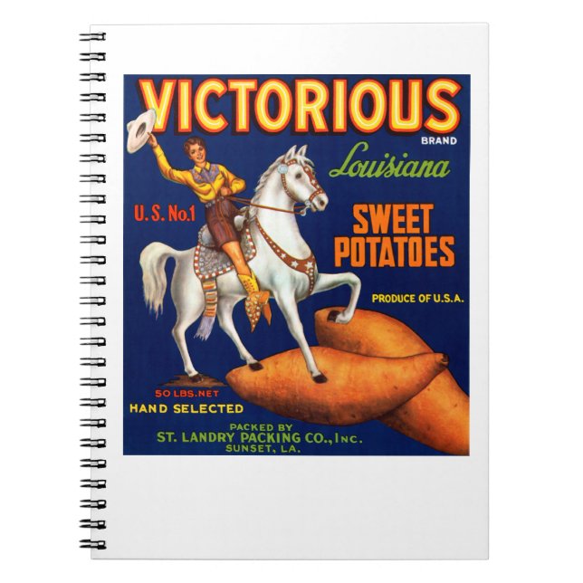 Victorious Brand Louisiana Sweet Potatis Anteckningsbok (Framsidan)
