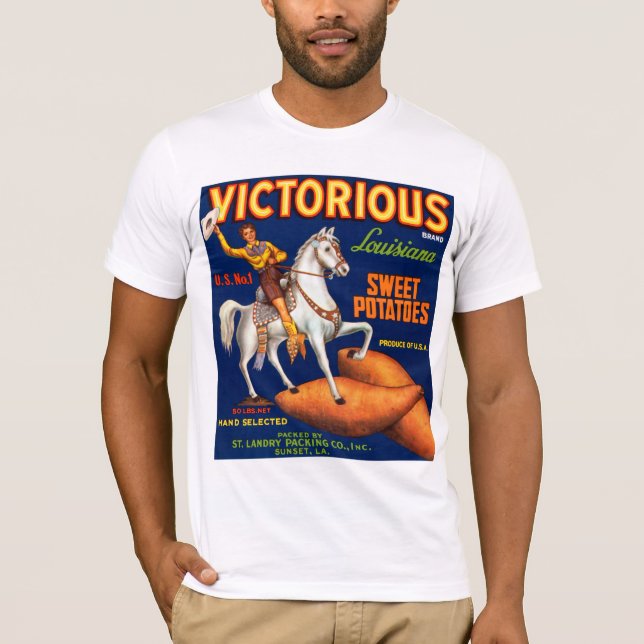 Victorious Brand Louisiana Sweet Potatis T-shirt (Framsida)