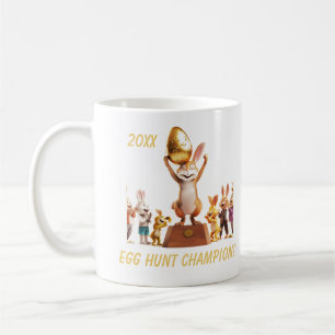 Victorious Bunny Egg Hunt Champion Kaffemugg
