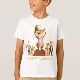 Victorious Bunny Egg Hunt Champion T Shirt