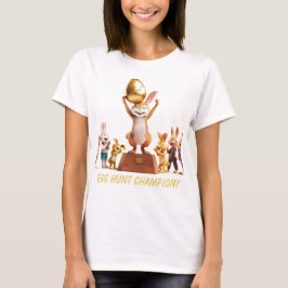 Victorious Bunny Egg Hunt Champion T Shirt