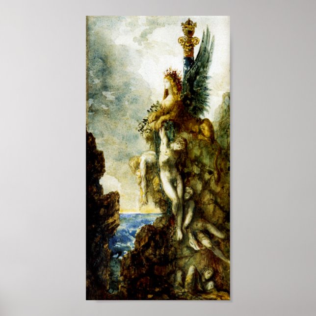 Victorious Sphinx av Gustave Moreau Poster (Framsidan)