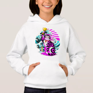 Victorious Wave Cat - Japanese Gamer Gift T Shirt