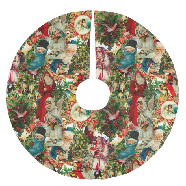 VICTORISKA KRISTMASKOLLAR JULGRANSMATTA BORSTAD POLYESTER (Framsidan)