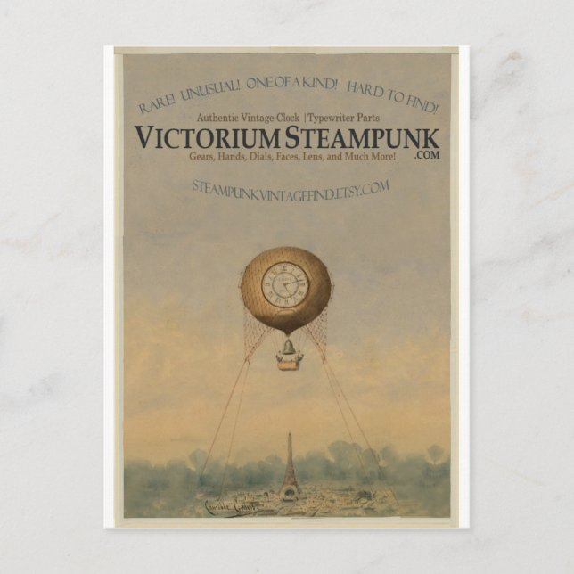 Victorium Steampunk Vykort (Framsida)