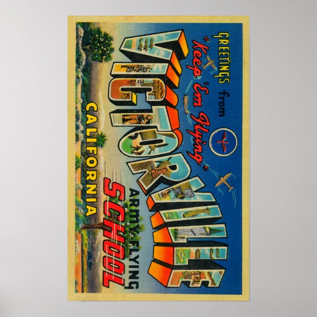 Victorville, Kalifornien - Arméflygskolan Poster (Framsidan)