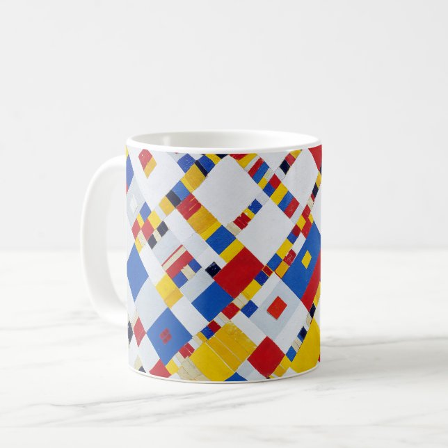 Victory Boogie Woogie, Mondrian Kaffemugg (Framsida vänster)