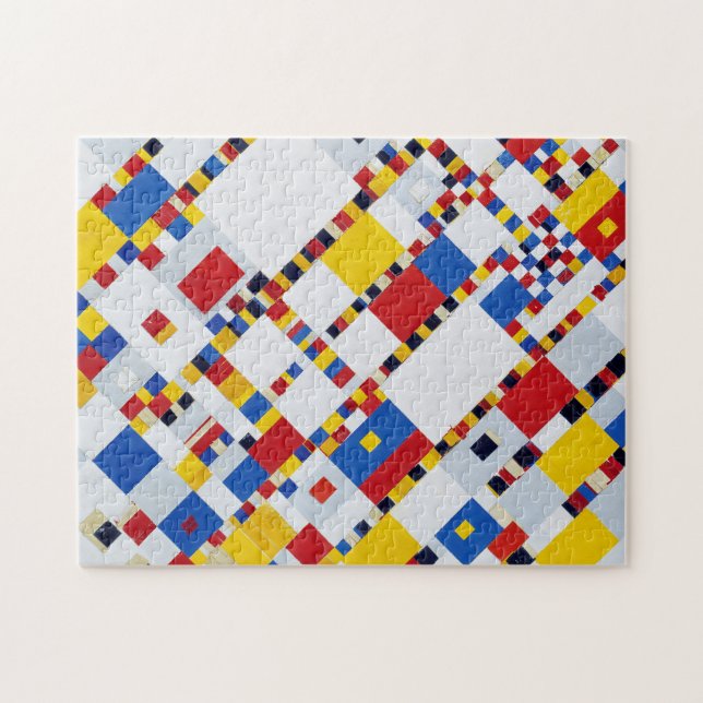 Victory Boogie Woogie, Mondrian Pussel (Horisontell)