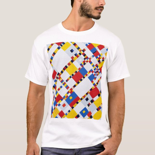 Victory Boogie Woogie, Mondrian T Shirt (Framsida)