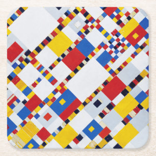Victory Boogie Woogie, Mondrian Underlägg Papper Kvadrat
