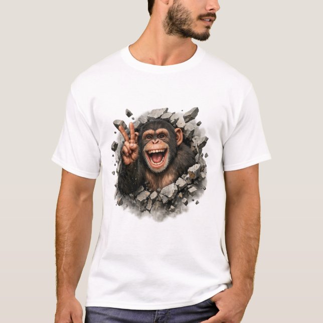 Victory Breakout Monkey Tee  (Framsida)