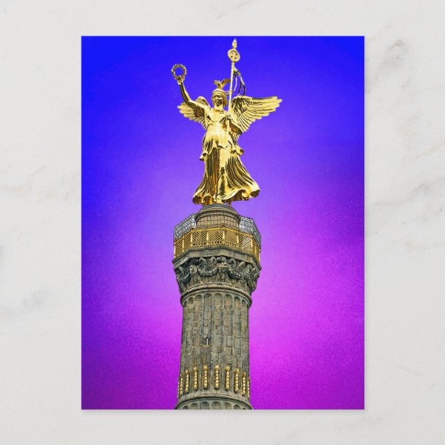 Victory Column (siegessaule),Berlin, Art Himmel Vykort (Framsida)