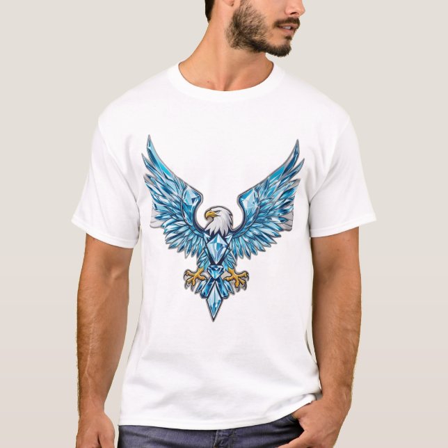 ’Victory Crystal Eagle T-Shirt’ T Shirt (Framsida)