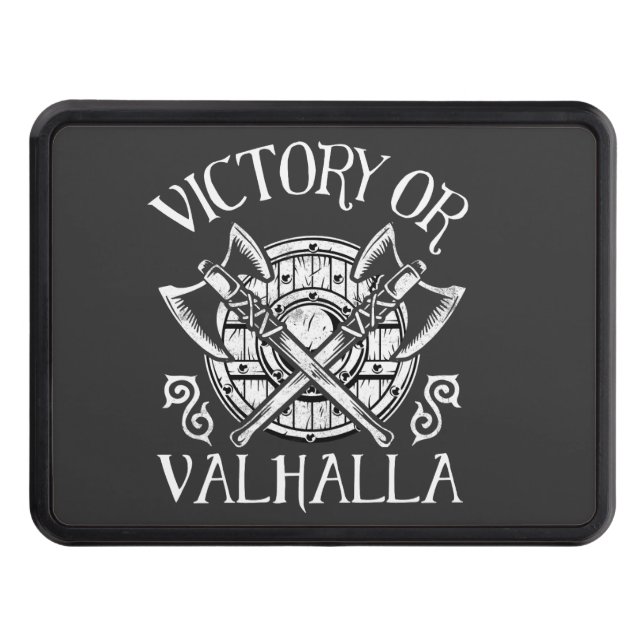 Victory eller Valhalla - Shield och Ax Dragkroksskydd (Framsidan)