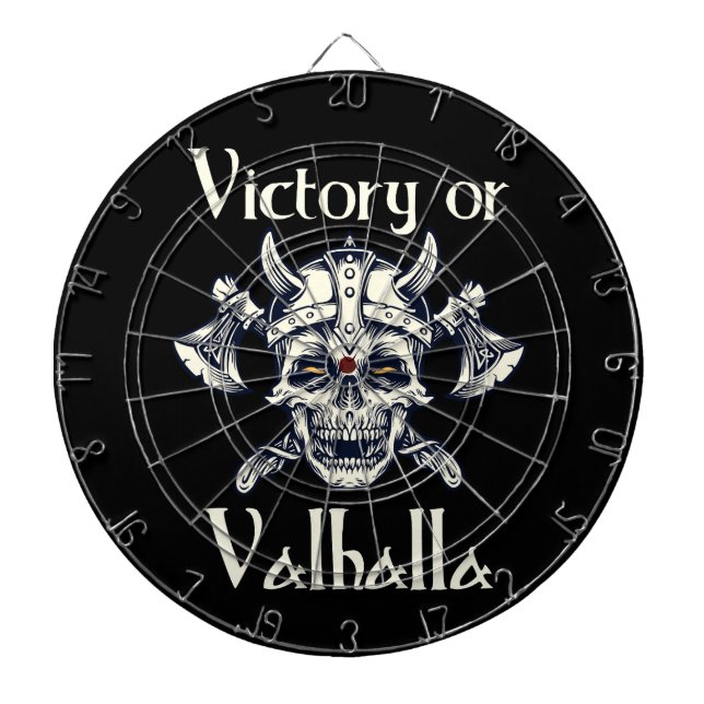 Victory eller Valhalla - Skull Darttavla (Framsidan)