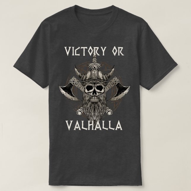 Victory eller Valhalla Viking 6 T Shirt (Design framsida)