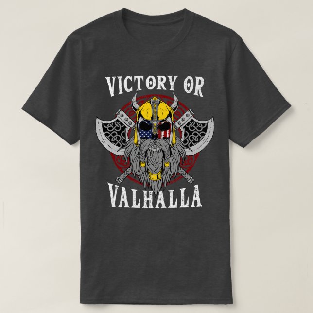 Victory eller Valhalla Viking 9 T Shirt (Design framsida)