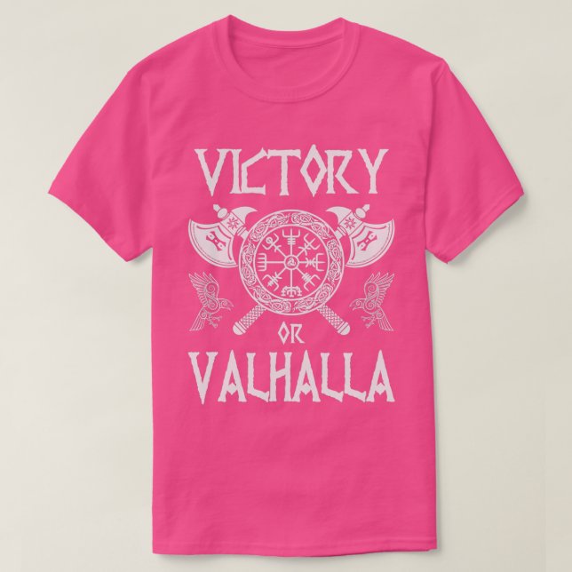 Victory eller Valhalla Viking T Shirt (Design framsida)