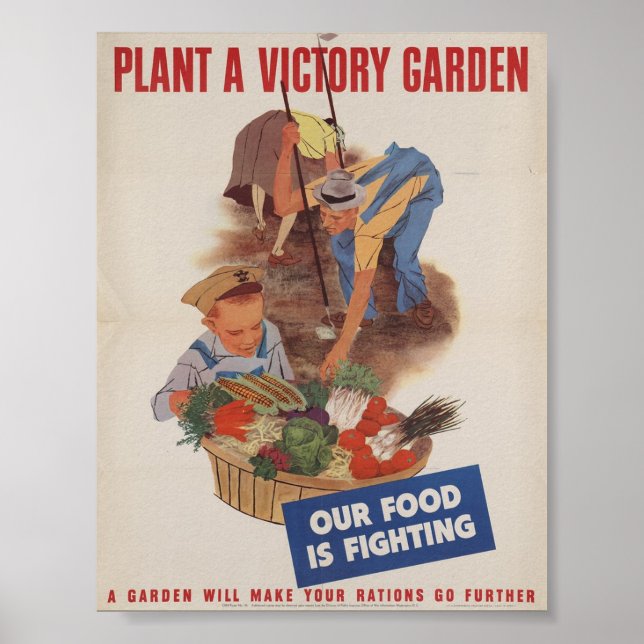 Victory Garden Vintage affisch (Framsidan)