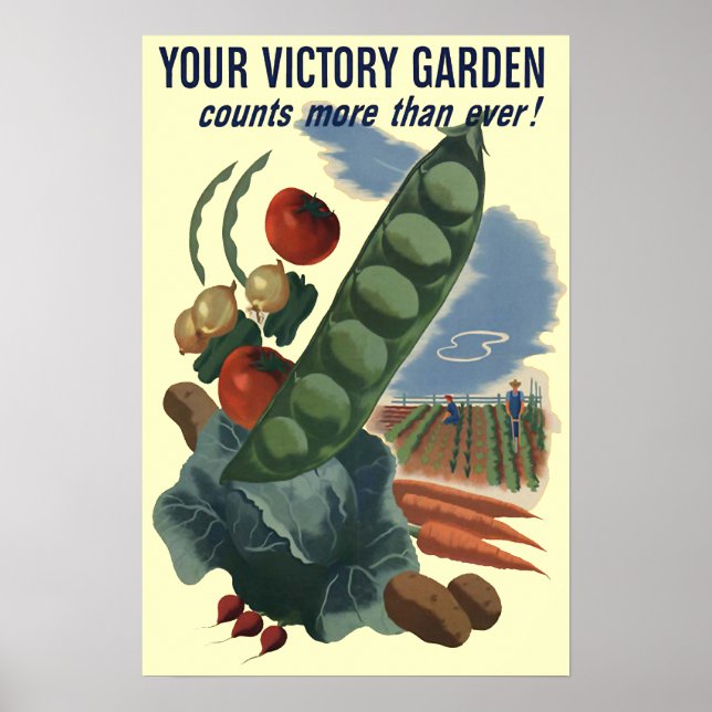 Victory Garden Vintage affisch (Framsidan)