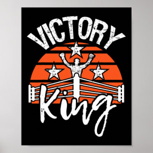 Victory King - Boxningsälskare Gymboxare Kickboxni Poster