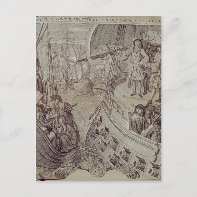 Victory of the Navy of Louis XIV Vykort (Framsida)