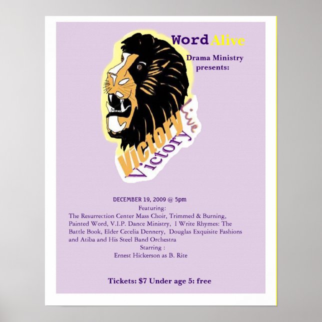 Victory Poster.. Poster (Framsidan)