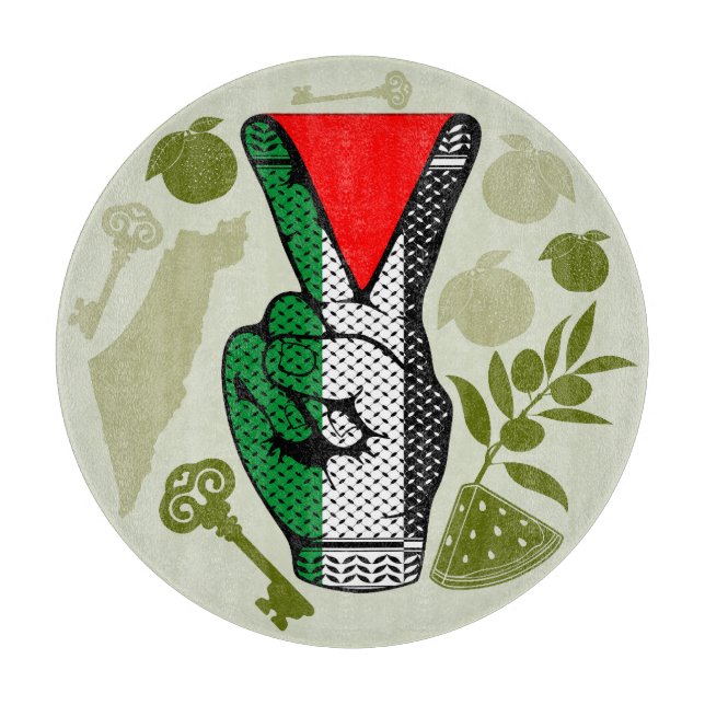 Victory Sign Hand Resistance Red Triangle Symbol (Framsidan)