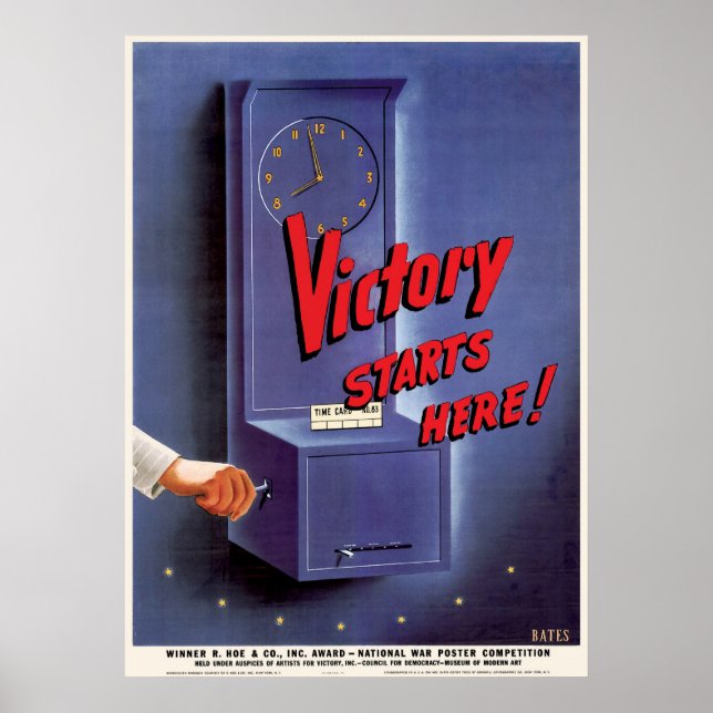 Victory Starts here Poster (Framsidan)