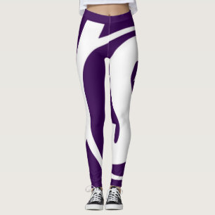 Victory Stride Leggings in white and Lila