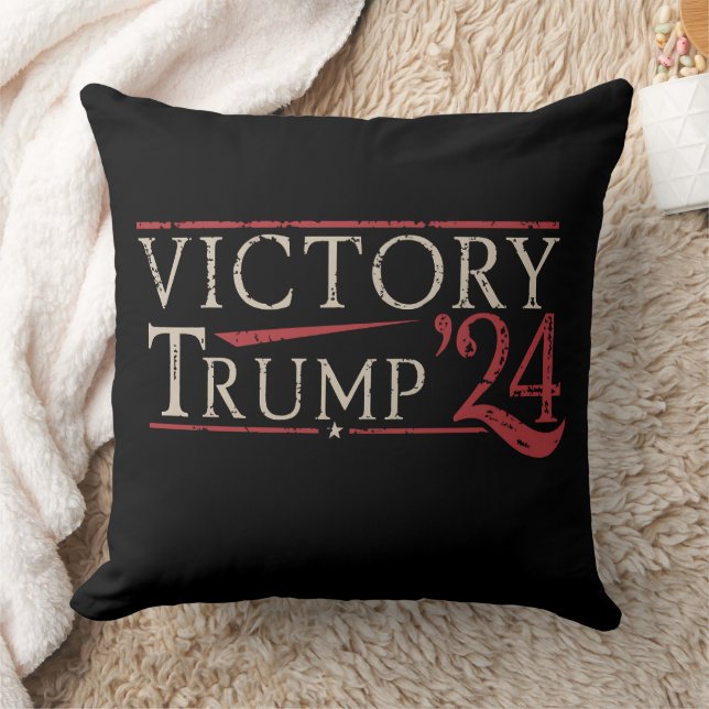 Victory Trump 24 Republican President 47 USA Kudde (Filt)