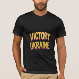 Victory Ukraina Bold Typography T-Shirt