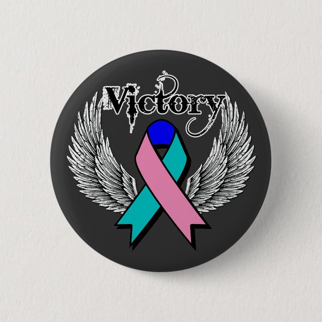 Victory Vingar - Thyroid Cancer Knapp (Framsida)