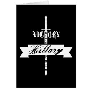 Victory with Hillary - 2016 Hälsningskort