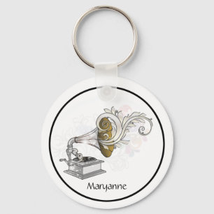 Victrola Swirls Keychain Nyckelring