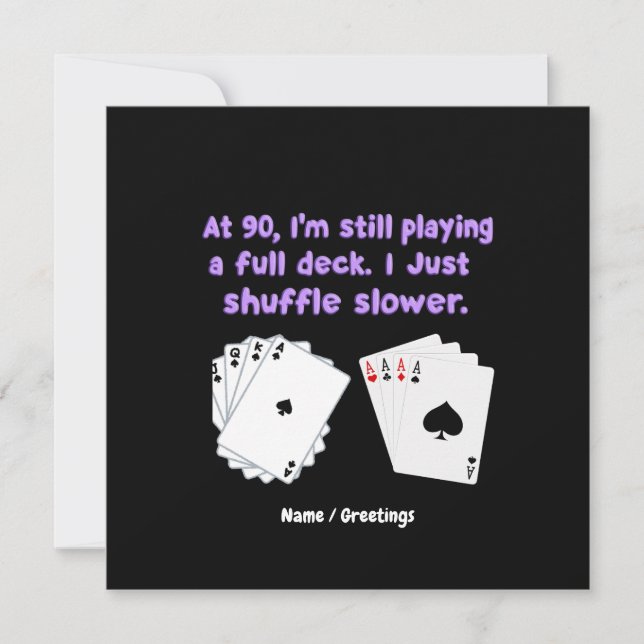 Vid 90 års tid spelar jag fortfarande med en Fullt Inbjudningar (Framsida)