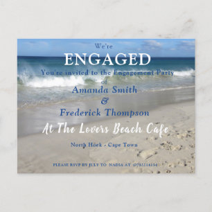 Vid Älskare-stranden Inbjudan Vykort